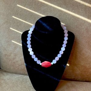 Rose quarts necklace
